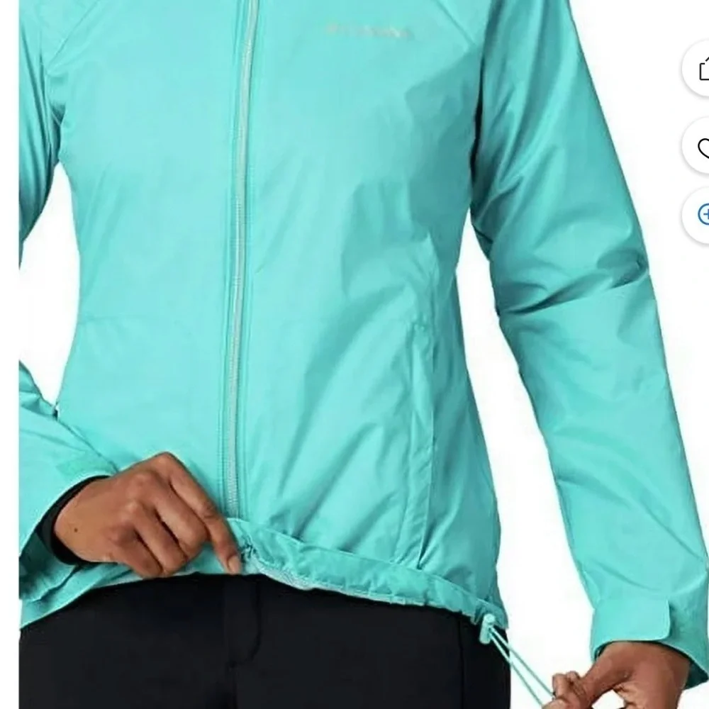 Women's Columbia Switchback III Hooded Packable Jacket Color: Teal Jacket